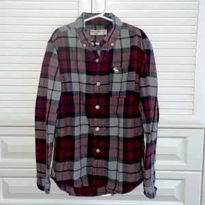 Boys Abercrombie plaid shirt